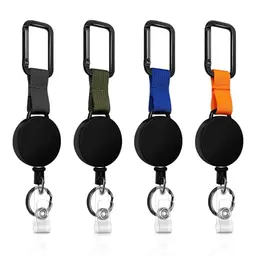 Ausziehbarer Schlüsselanhänger mit Karabiner - 4 Farben, 60 cm