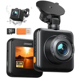 iZEEKER 2.5K Dashcam mit SD-Karte, Dual-Kamera für Auto, 170° Weitwinkel, G-Sensor, Nachtsicht, 24-Stunden Parküberwachung