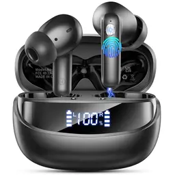 Kabellose Bluetooth 5.4 HiFi Stereo Kopfhörer mit 50 Std Spielzeit und IP7 Wasserschutz