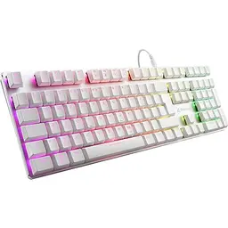 Sharkoon PureWriter RGB Mechanische Tastatur - Flach & Beleuchtet, Weiße Tasten
