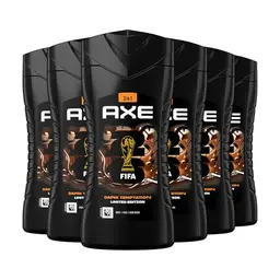 Axe 3-in-1 Duschgel & Shampoo Dark Temptation, 6x250 ml für Frische und unwiderstehlichen Duft