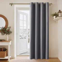 PONY DANCE Verdunkelungsvorhang Grau 210 x 132 cm Blickdicht für Wohnzimmer