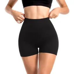 Sanpetix Damen Sports Shorts High Waist Blickdicht Schwarz