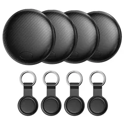 GPS Tracker 4-Pack - Schlüsselfinder kompatibel mit Google Mein Gerät Finden, Bluetooth Tags für Brieftasche und Gepäck