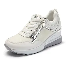 JOMIX Damen Sneakers - Weiße Sport- und Freizeitschuhe, Leicht und Rutschfest (Größe 40 EU)