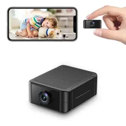 Liretope Mini Kamera 4K HD WLAN Überwachungskamera für Live-Übertragung, Nachtsicht, Bewegungsmelder