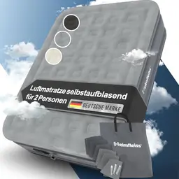 Heimfleiss® Luftmatratze 150x200 cm - Selbstaufblasend, für Camping & Gäste, schnell aufpumpbar, 2 Personen