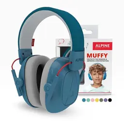 Alpine Muffy Lärmschutz Kopfhörer für Kinder – Komfortable Ohrenschützer bis 16 Jahre - Blau