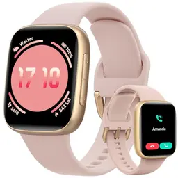 Smartwatch Damen mit Telefon, Herzfrequenz & Schlafmonitor, wasserdicht, 10 Tage Akku, 120+ Sportmodi, kompatibel mit Samsung/Android/iOS