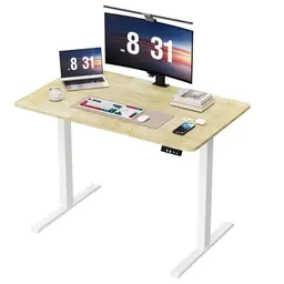 Raplink Höhenverstellbarer Schreibtisch 100 x 60 cm – Ideal für Home Office und Spiele