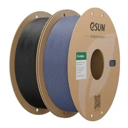 eSUN Matte PLA Filament 1,75mm, 2x 1kg, Dunkelschwarz & Dunkelgrau, matte Textur für 3D-Drucker