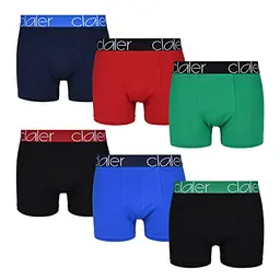 CLALER Herren Boxershorts 6er-Pack aus bequemer Baumwolle, atmungsaktive Unterwäsche (Mehrfarbig, M)