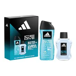 adidas Geschenkset Ice Dive - Eau de Toilette 100 ml & Duschgel 250 ml