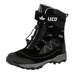 Lico Sundsvall Vs Schneestiefel für Jungen, Schwarz Grau, Größe 31 EU