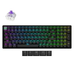 Keychron K4 HE Wireless Gaming Keyboard, Hot-Swappable RGB, 96% Layout for Mac & Windows, Black
