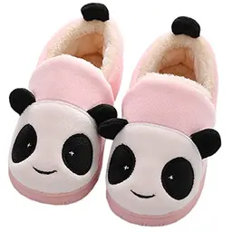 KVbabby Mädchen Hausschuhe Plüsch Pantoffeln Kinder Winter Cartoon Rutschfeste Slippers Pink 28-29 EU