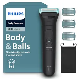 Philips Bodygroom Series 5000 – Trimmer für Männer, 100% duschfest, für den Ganzkörpergebrauch, 100 Min. Laufzeit