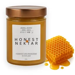 Honest Nektar Heidehonig aus Estland, 550 g – aromatischer roher Honig für Tee, Toast, Joghurt & Frühstück