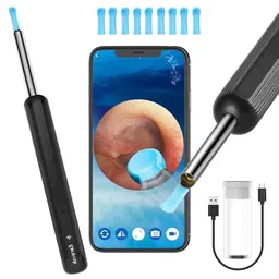 LEBEXY Ohrenreiniger mit Wifi Kamera und 6 LEDs - Ohrreinigung für Android/iOS