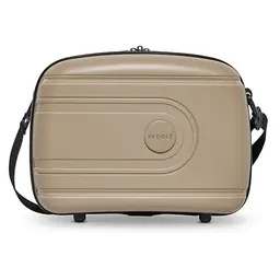 REDOLZ Hartschalen Handgepäck Kosmetik-Koffer | Beauty-Case mit Aufsteckfunktion | 34 x 17 x 27 cm