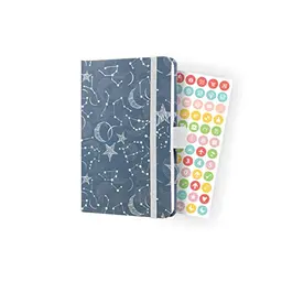 SIGEL Wochenkalender Jolie 2024, Cosmic Fantasy Blue, A6, Hardcover, 174 Seiten