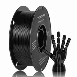TINMORRY 1.75 mm PETG Filament, 1 kg Spule, Schwarz, für die meisten FDM 3D-Drucker