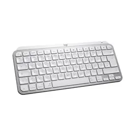 Logitech MX Keys Mini für Mac - Kompakte kabellose Tastatur mit Bluetooth und Hintergrundbeleuchtung, DEU QWERTZ, Pale Grey