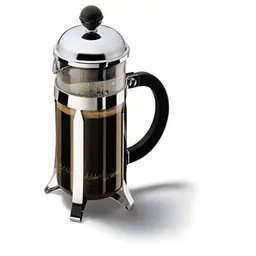 Bodum Chambord French Press 350ml - Silbere Kaffeebereiter, Hitzebeständiges Glas, BPA-frei, Spülmaschinenfest