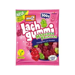 nimm2 Lachgummi Märchenprinzen – 300 g – Vegane Fruchtgummis in sechs Geschmacksrichtungen