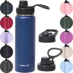 Hydrate Bottles Edelstahl Trinkflasche - 700 ml - Isolierte Wasserflasche für Outdoor - Spülmaschinenfest - Classic Blue
