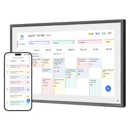 Dragon Touch 21.5 Zoll Digitaler Wandkalender - FHD Elektronischer Familienplaner mit 32GB Speicher und Wandhalterung
