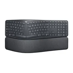 Logitech ERGO K860 kabellose ergonomische Tastatur - geteilte Tastatur mit Handballenauflage für Windows/Mac - Graphit
