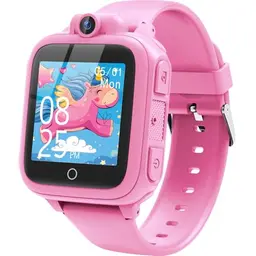 Awatty Smartwatch für Kinder, Rosa, mit Kamera, Musik, Wecker und 14 Spielen, geeignet für 3-12 Jahre