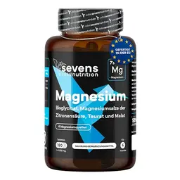 Magnesium Komplex - 4-fach Formel mit Bisglycinat, Citrat, Malat & Taurat - 180 Tabletten