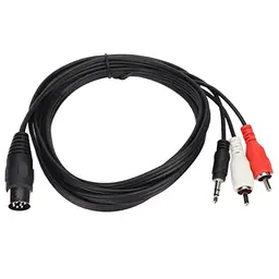 Vikye 8-polig DIN auf 3,5 mm Stereo-AUX-Adapterkabel, 1,8 m