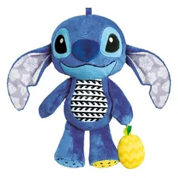 Clementoni Disney Stitch Plüsch, interaktives Hänge-Spielzeug mit Klangeffekten, waschbar, fördert sensorische Fähigkeiten, ab 3 Monaten