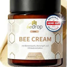 bedrop Bienengiftsalbe - Kühlende & wärmende Bee Cream mit Bienenwachs und 8 Kräutern, 100g