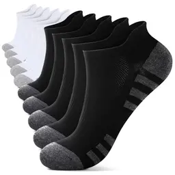 YouShow Sneaker Sportsocken, Kurz Laufsocken, Schwarz/Weiß, 10 Paar, Größe 35-38