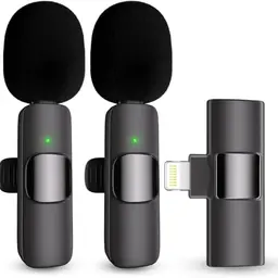 DigitConvert Mini Lavalier Mikrofon für iPhone - Kabelloses Bluetooth Mikrofon mit Rauschunterdrückung für Vlogs