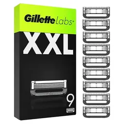 Gillette Labs Ersatzklingen - 9 Klingen für GilletteLabs Rasierer und Heated Razor