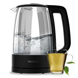 Cecotec 1,7L Wasserkocher ThermoSense 320, 2200W, Borosilikatglas, 360° Basis, BPA-frei, schnelles Kochen