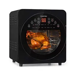 Klarstein AeroVital Heißluftfritteuse - 1700 W, 14 Liter, 16 Programme, Cool Touch, 60 Min Timer, schwarz