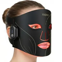 XSSNVV LED Gesichtsmasken, kabellose Lichttherapie mit 4 Modi