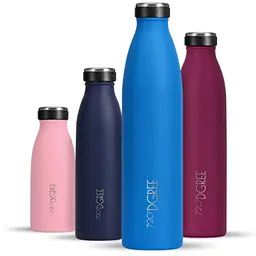 720°DGREE Edelstahl Trinkflasche ‘milkyBottle’ - 750ml - BPA-frei, auslaufsicher, für Sport, Schule und Outdoor