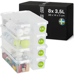 SmartStore Aufbewahrungsbox mit Deckel Classic 3,5L – stapelbar, lebensmittelecht, 10 Jahre Garantie