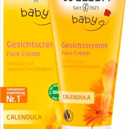 WELEDA Bio Baby Calendula Gesichtscreme – Feuchtigkeitscreme für trockene Haut (1x 50ml)