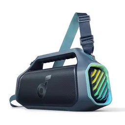 Soundcore Boom 2 Plus Tragbarer Bluetooth Lautsprecher, 140W, 20h Akku, IPX7 wasserdicht, RGB Lichter