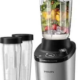 Philips 7000 Series Hochleistungsstandmixer – 1.500 W, 2-L-Glasbehälter, Smoothie & Suppen Programme