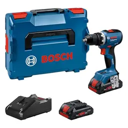 Bosch Professional 18V Akku-Bohrschrauber GSR 18V-65 mit 2x 4.0Ah Akku und L-BOXX