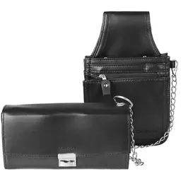 SWISSONA Kellner Geldbörse aus Kunstleder - Praktische Kellnertasche